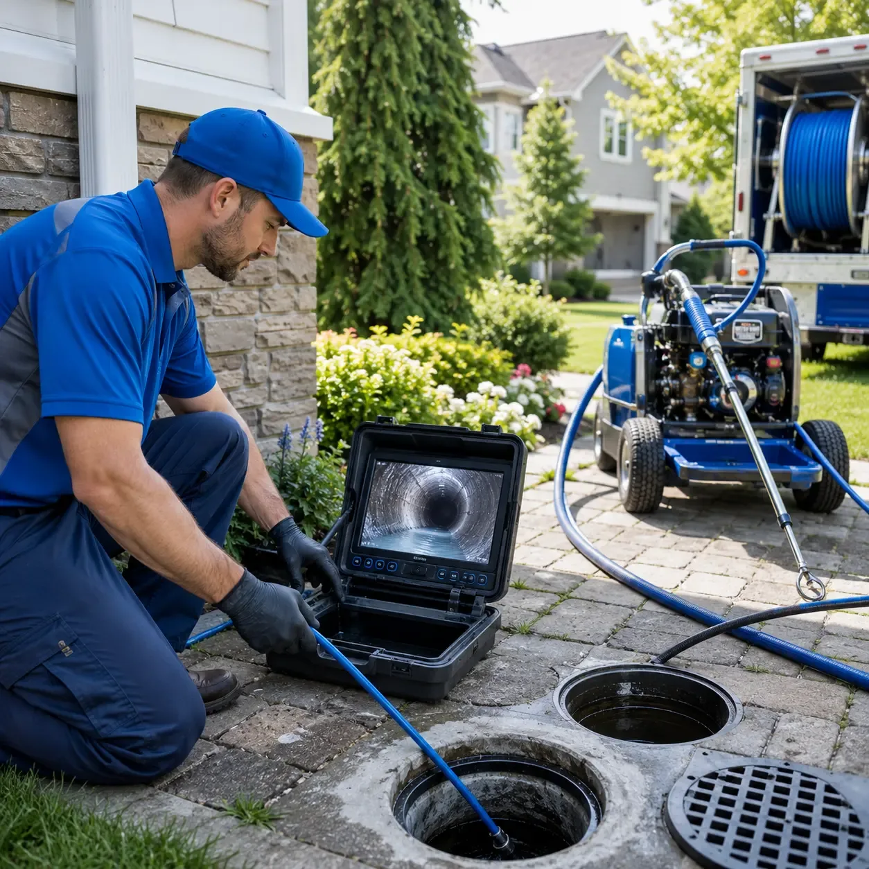 Outdoor drain cleaning professionals serving Odessa, DE