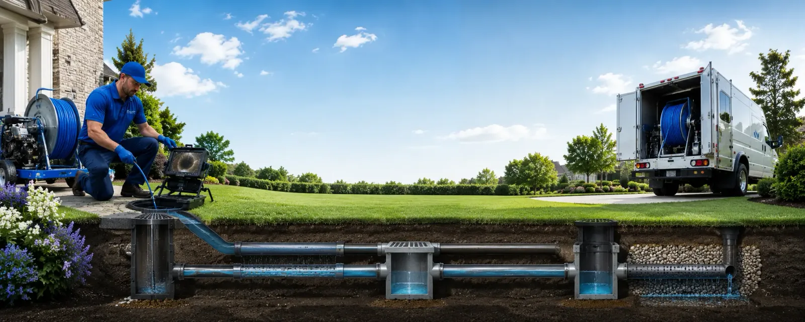 Outdoor drain cleaning information for Odessa, DE